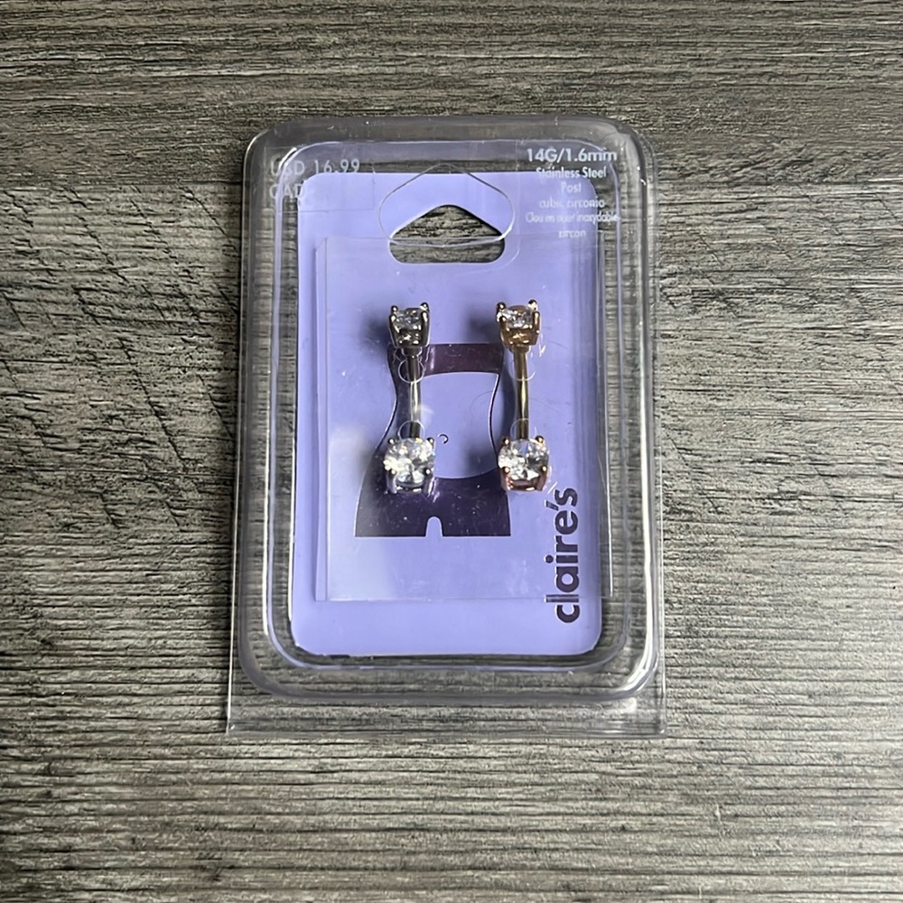 BRAND NEW DOUBLE SET BELLY RINGS!